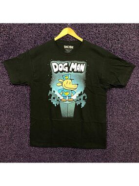 Dog Man Cover Art Dav Pilkey Graphic Novel Series T-Shirt XL